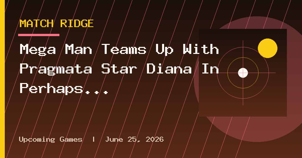 Mega Man Teams Up With Pragmata Star Diana In Perhaps The Cutest Art You'll