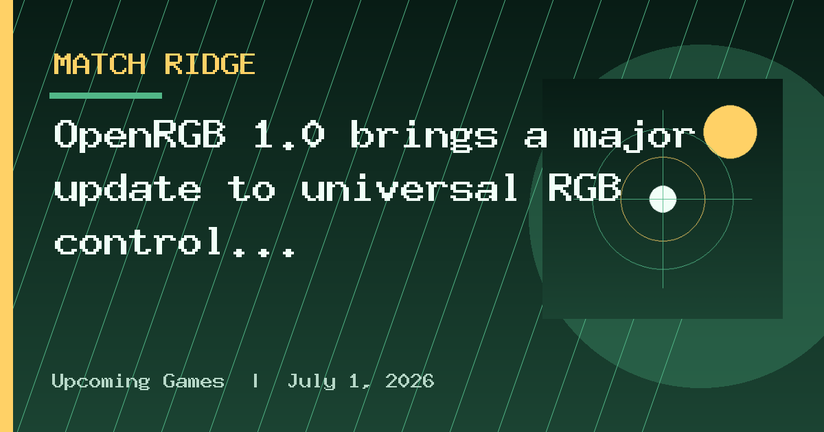 OpenRGB 1.0 brings a major update to universal RGB control