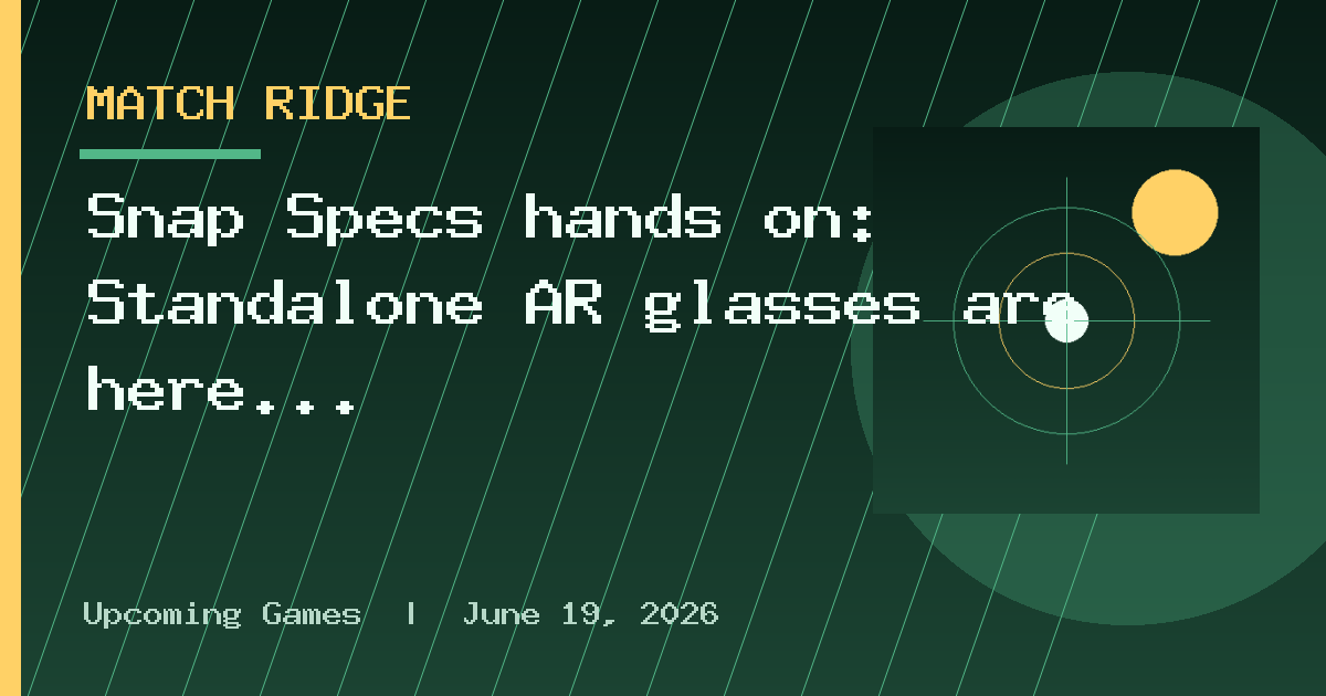 Snap Specs hands on: Standalone AR glasses are here