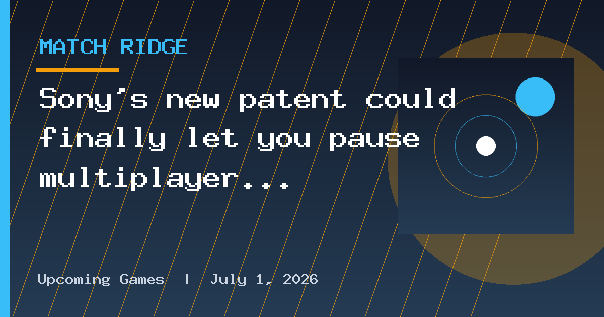 Sony’s new patent could finally let you pause multiplayer games without a button